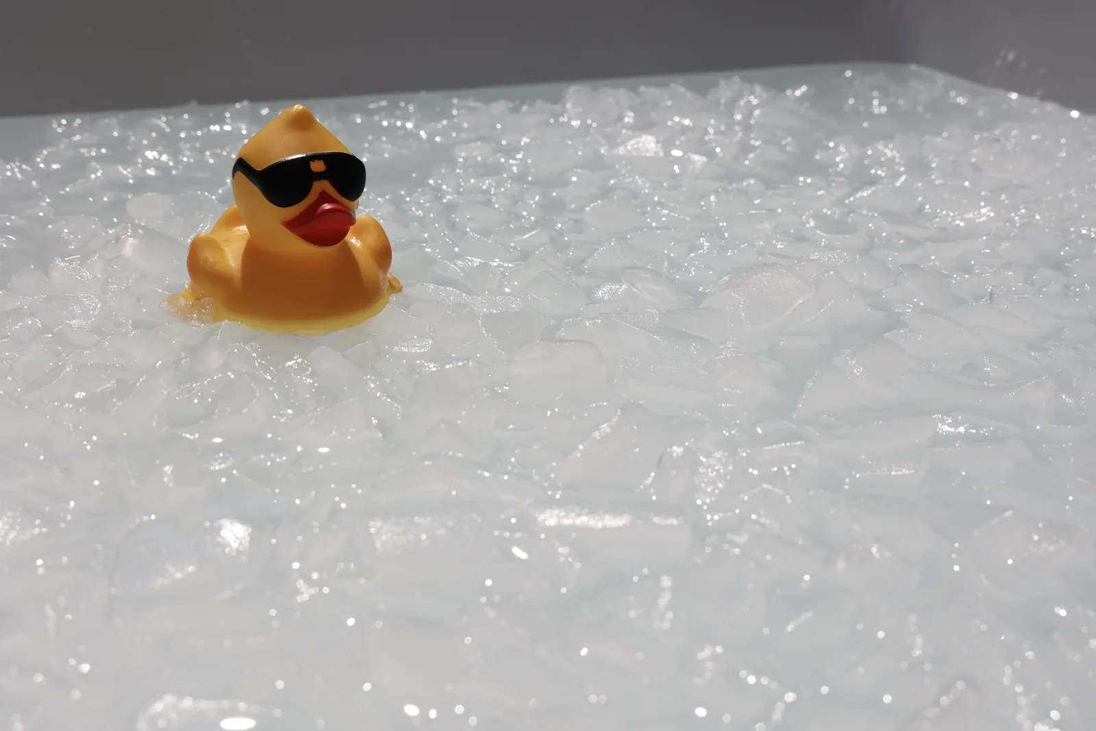 Cold plunge close-up